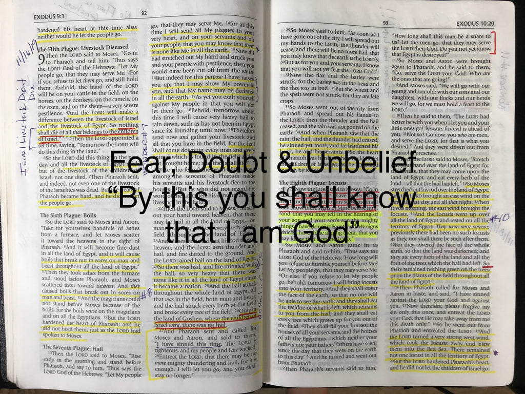 Fear, Doubt & Unbelief; “By this you shall know”