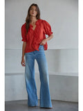 By Together Red Ruffle Tee