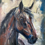 16” x 2O” Oil on Canvas “Portrait of a Stallion”