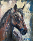 16” x 2O” Oil on Canvas “Portrait of a Stallion”