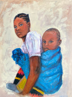 22”x 24” Oil on Canvas “Amiya Mwana”