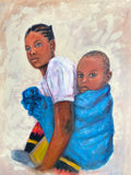 22”x 24” Oil on Canvas “Amiya Mwana”