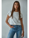 Short Sleeve Crop Top Tee