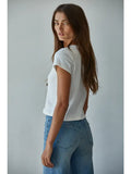 Short Sleeve Crop Top Tee