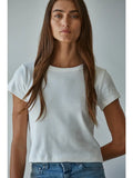 Short Sleeve Crop Top Tee