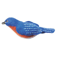 Felt Bird Garden Ornament -  Bluebird Handmade and Fair Trade