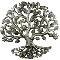 14 inch Tree of Life Dragonfly Metal Wall Art - Croix des Bouquets