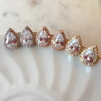 Crystal Czech Diamond Stud Earrings