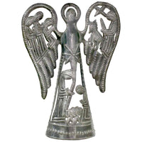Metal Angel with Nativity Scene (12 inch) - Tree Topper - Croix des Bouquets