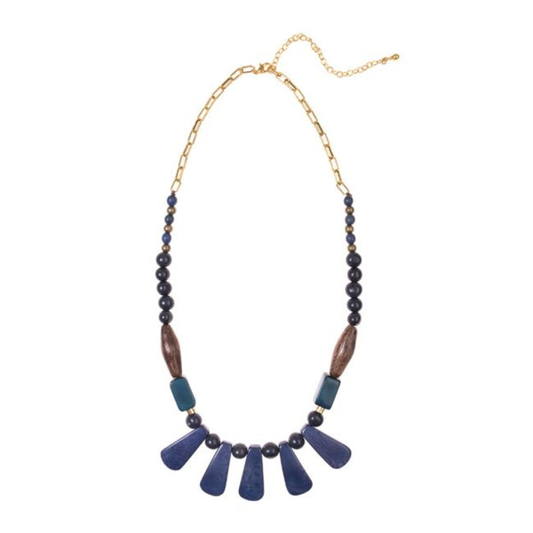 handmade estate blue cordoba necklace