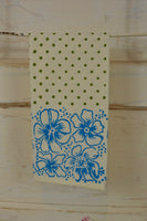 Hand Stamped Dish Towel from India
