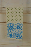 Hand Stamped Dish Towel from India