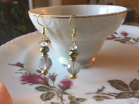 Handmade Glass Crystal Baroque Beaded Earrings