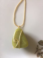 Handmade Wire Wrapped Smooth Stone Necklaces