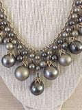 Silver and Gray Bobble Necklace