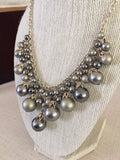 Silver and Gray Bobble Necklace