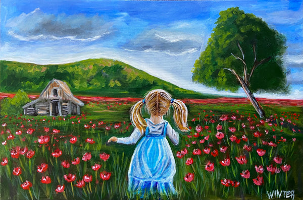 24”x 36”  Oil on Canvas “My Living Hope”