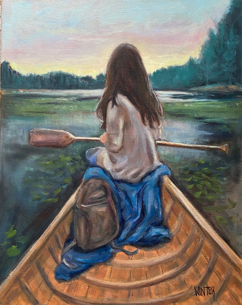 16” x 20” Original Artwork Oil on Stretched Canvas “Still Waters”
