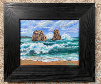 8”x 10” Acrylic on Stretched Canvas “Deep Waters” Framed Art
