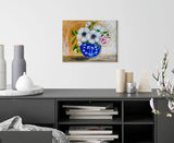 11” x 14” Original Artwork Acrylic Painting “Chinoiserie Anemones”