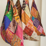Kantha Silk Triangle Bags