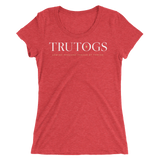 Trutogs logo womens red t-shirt front