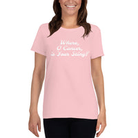 Ladies " Where, O Cancer, is Your Sting?" short sleeve t-shirt