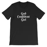 Short-Sleeve "God Confident Girl" T-Shirt